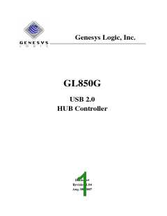 浏览型号GL850G的Datasheet PDF文件第1页