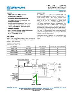 浏览型号GS9032-CVME3的Datasheet PDF文件第1页