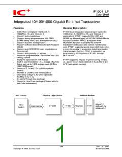 浏览型号IP1001LF的Datasheet PDF文件第1页