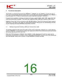 浏览型号IP1001LF的Datasheet PDF文件第16页
