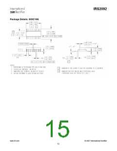 浏览型号IRS2092的Datasheet PDF文件第15页