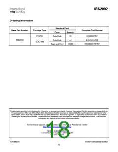 浏览型号IRS2092的Datasheet PDF文件第18页