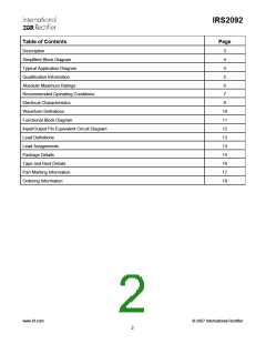 浏览型号IRS2092的Datasheet PDF文件第2页