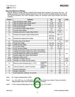 浏览型号IRS2092的Datasheet PDF文件第6页