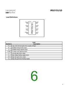 浏览型号IRS21531DPBF的Datasheet PDF文件第6页