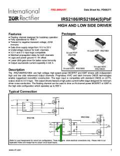 浏览型号IRS2186的Datasheet PDF文件第1页