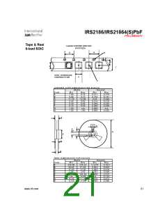 浏览型号IRS2186的Datasheet PDF文件第21页