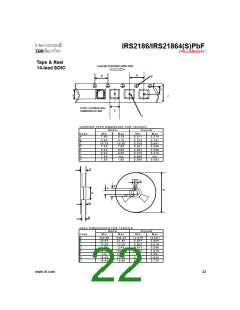 浏览型号IRS2186的Datasheet PDF文件第22页