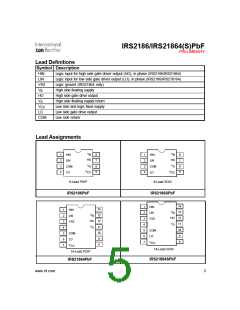 浏览型号IRS2186的Datasheet PDF文件第5页