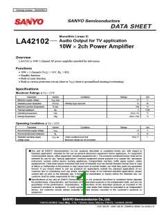 浏览型号LA42102的Datasheet PDF文件第1页