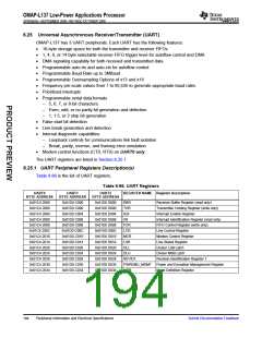 浏览型号OMAP-L137的Datasheet PDF文件第194页