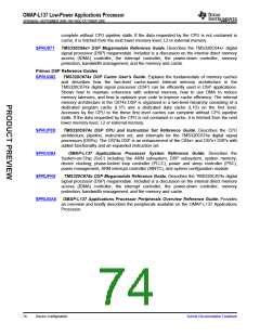 浏览型号OMAP-L137的Datasheet PDF文件第74页