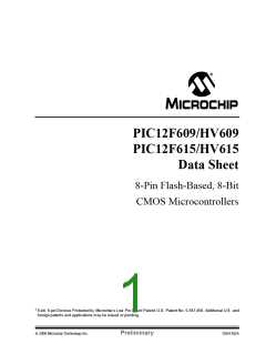 浏览型号PIC12F615-I/SN的Datasheet PDF文件第1页