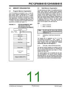 浏览型号PIC12F615-I/SN的Datasheet PDF文件第11页