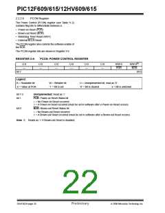 浏览型号PIC12F615-I/SN的Datasheet PDF文件第22页