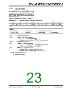 浏览型号PIC12F615-I/SN的Datasheet PDF文件第23页