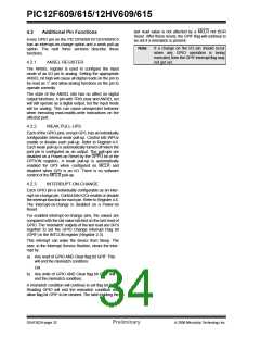 浏览型号PIC12F615-I/SN的Datasheet PDF文件第34页