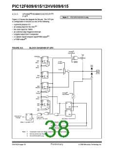 浏览型号PIC12F615-I/SN的Datasheet PDF文件第38页