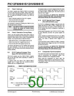 浏览型号PIC12F615-I/SN的Datasheet PDF文件第50页