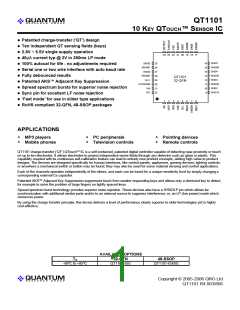 浏览型号QT1101-ISG的Datasheet PDF文件第1页