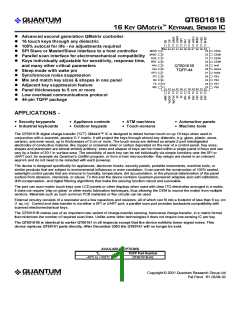 浏览型号QT60161B的Datasheet PDF文件第1页