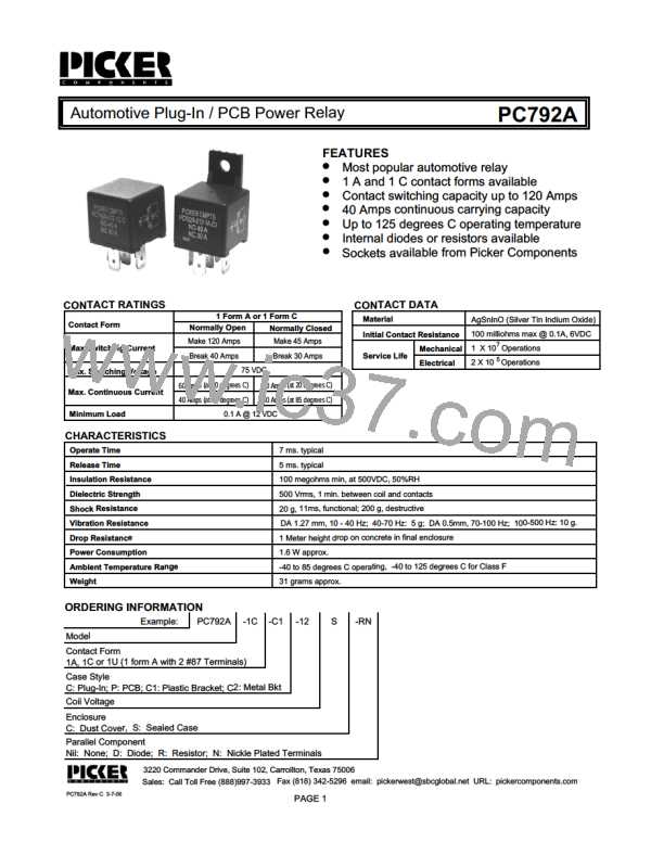 PC792A1AC-12C图片预览