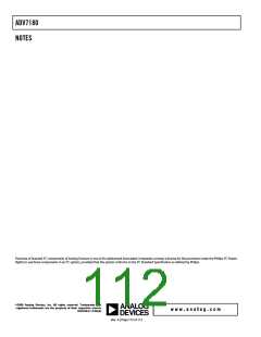 浏览型号ADV7180BSTZ的Datasheet PDF文件第112页