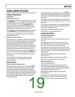 浏览型号ADV7180BSTZ的Datasheet PDF文件第19页