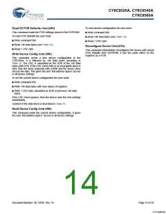 浏览型号CY8C9540A-24PVXI的Datasheet PDF文件第14页
