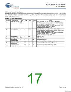 浏览型号CY8C9540A-24PVXI的Datasheet PDF文件第17页