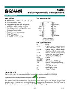 浏览型号DS1023S-100的Datasheet PDF文件第1页