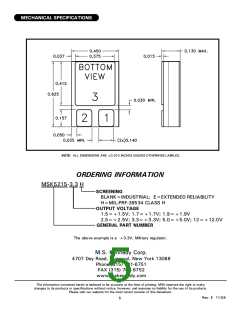 浏览型号MSK5215-5.0H的Datasheet PDF文件第5页