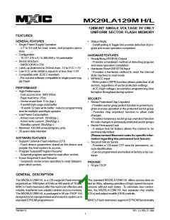 浏览型号MX29VL033MTMI-70G的Datasheet PDF文件第1页