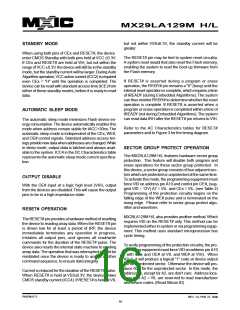 浏览型号MX29VL033MTMI-70G的Datasheet PDF文件第16页