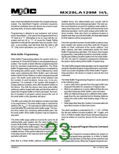 浏览型号MX29VL033MTMI-70G的Datasheet PDF文件第23页