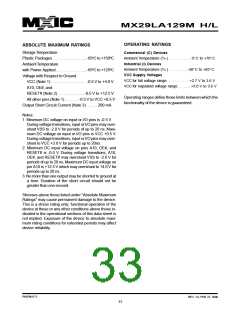 浏览型号MX29VL033MTMI-70G的Datasheet PDF文件第33页