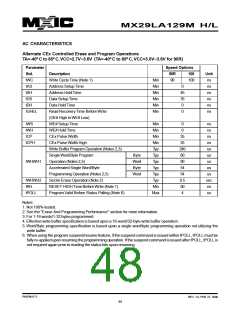 浏览型号MX29VL033MTMI-70G的Datasheet PDF文件第48页