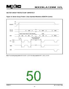 浏览型号MX29VL033MTMI-70G的Datasheet PDF文件第50页