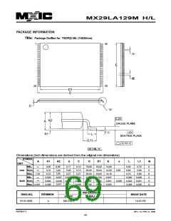 浏览型号MX29VL033MTMI-70G的Datasheet PDF文件第69页