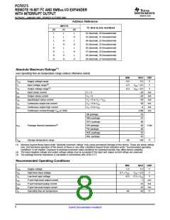 浏览型号PCF8575的Datasheet PDF文件第8页