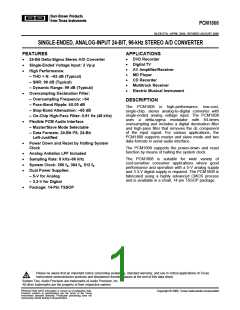 浏览型号PCM1808的Datasheet PDF文件第1页