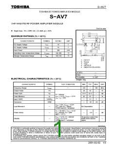 浏览型号S-AV7的Datasheet PDF文件第1页