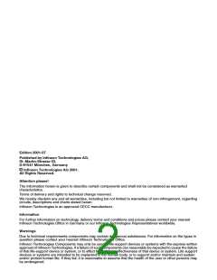 浏览型号SAK-C167CR-LM的Datasheet PDF文件第2页