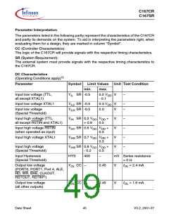 浏览型号SAK-C167CR-LM的Datasheet PDF文件第49页