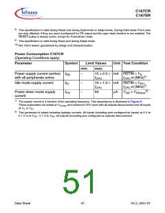 浏览型号SAK-C167CR-LM的Datasheet PDF文件第51页