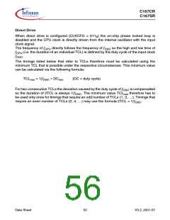 浏览型号SAK-C167CR-LM的Datasheet PDF文件第56页
