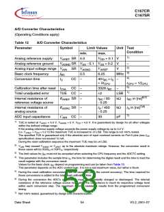 浏览型号SAK-C167CR-LM的Datasheet PDF文件第58页