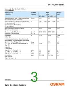浏览型号SFH303的Datasheet PDF文件第3页