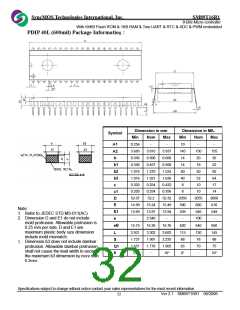 浏览型号SM89T16R1C25的Datasheet PDF文件第32页