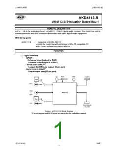 浏览型号AK4113-B的Datasheet PDF文件第1页
